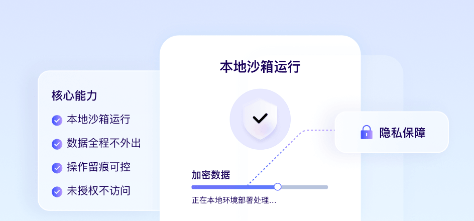 本地运行，数据不外流